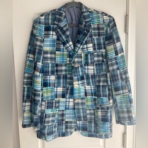 Men’s madras patchwork sports jacket